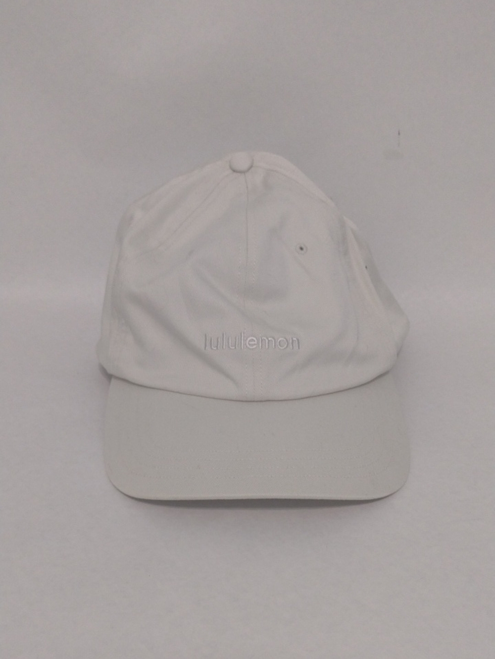Lululemon White Baseball Cap (J872)